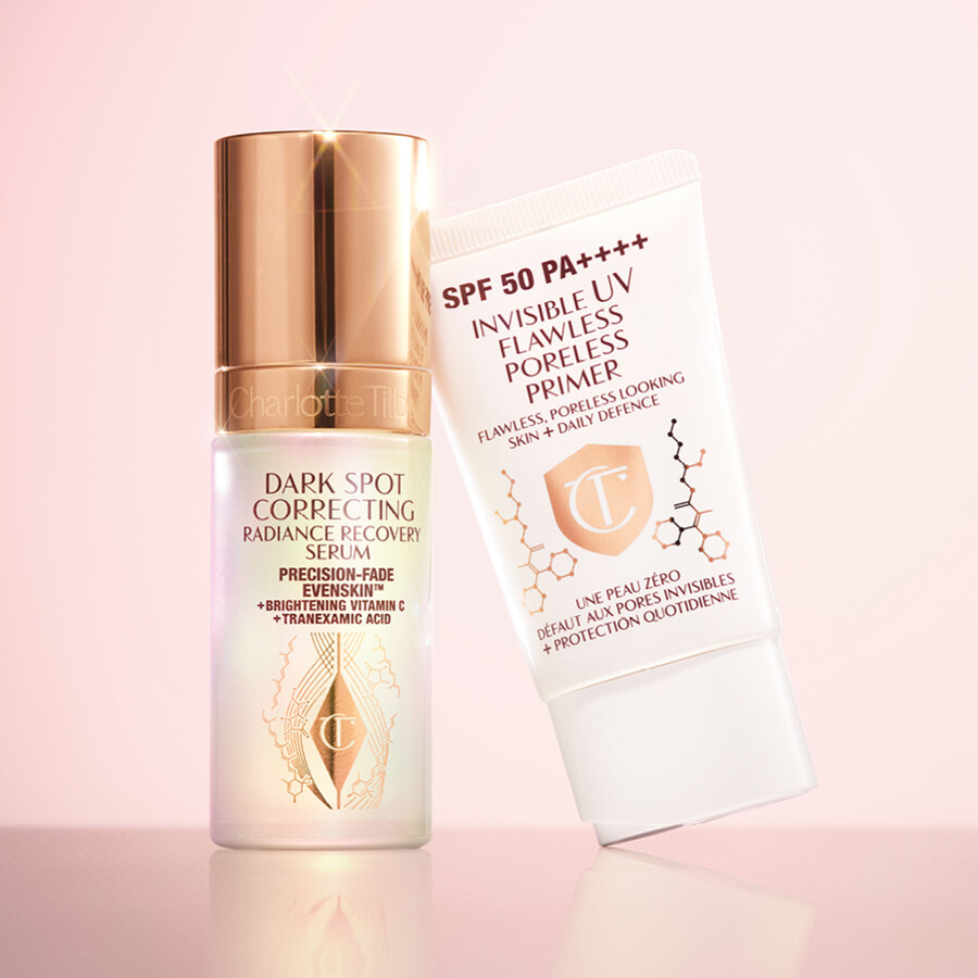 unsichtbares uv-duo zur korrektur von dunklen flecken