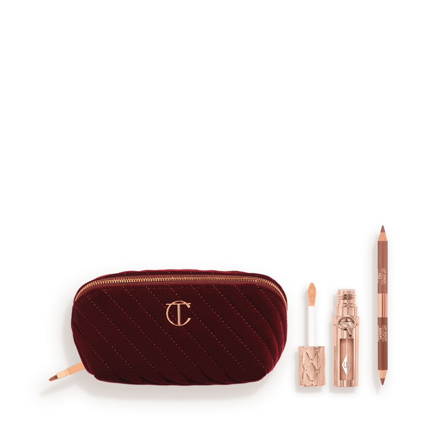 schminktasche voller geheimnisse für perfekte lippenkontur