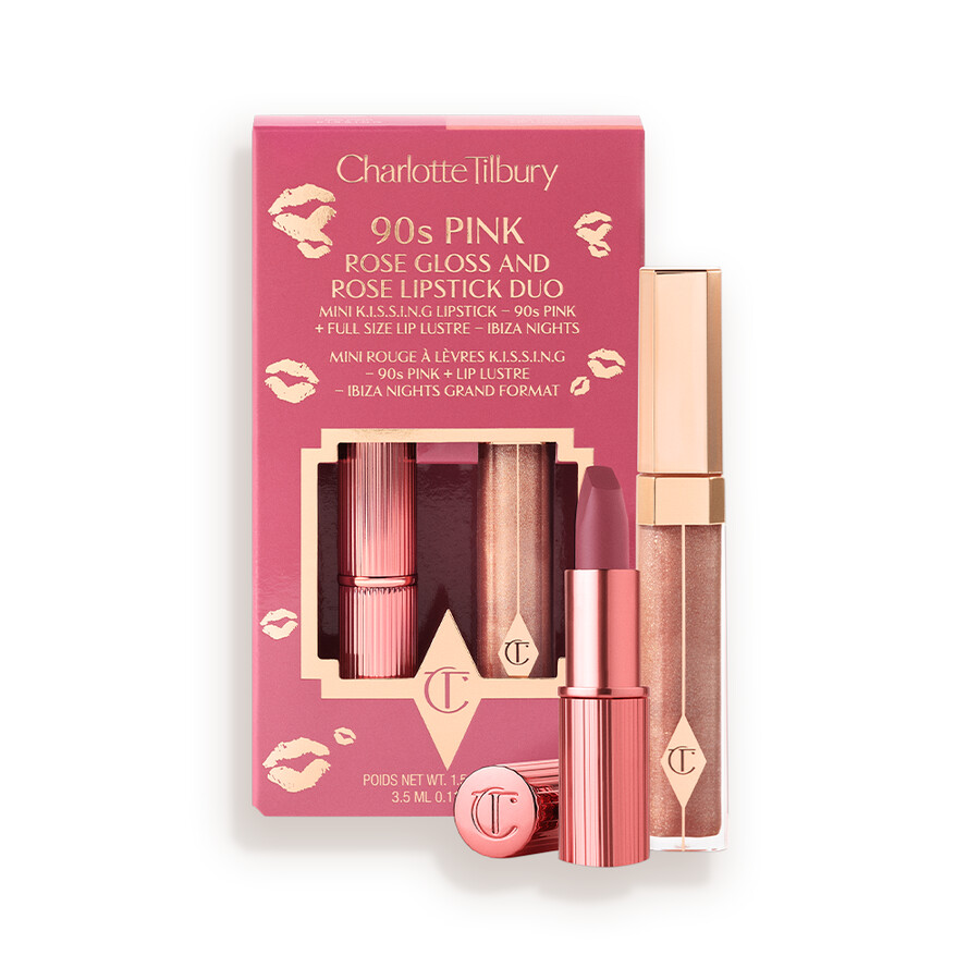 glanz- und lippenstift-duo