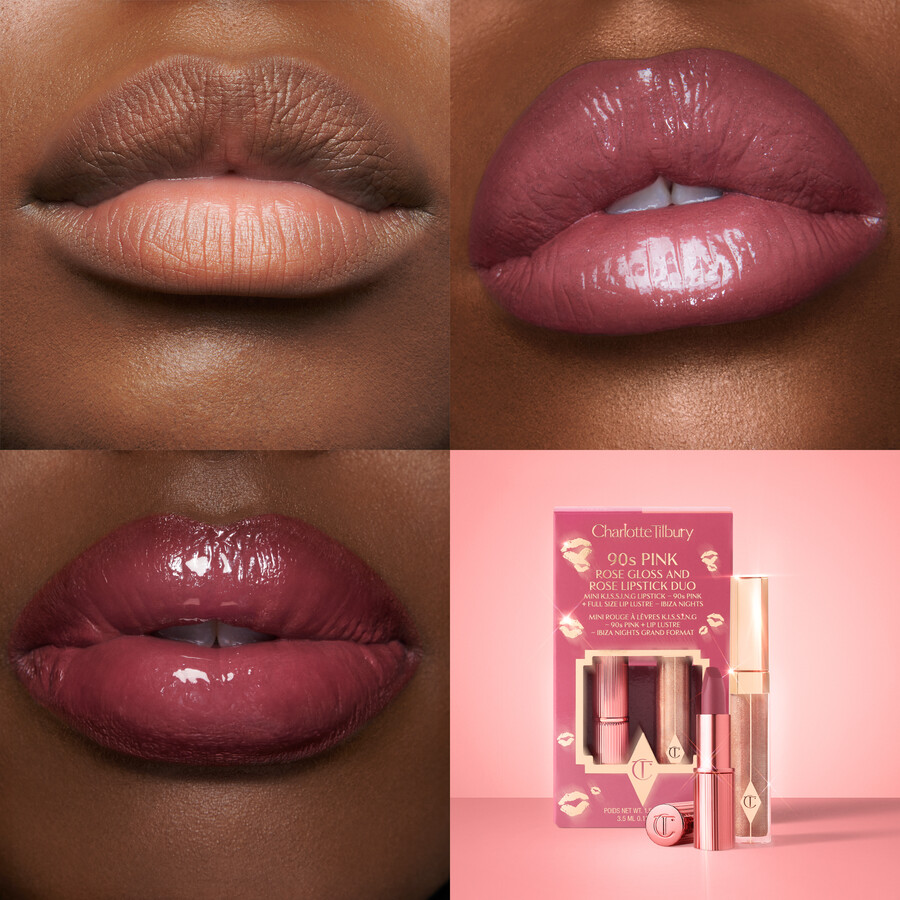 glanz- und lippenstift-duo