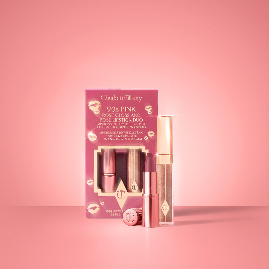 glanz- und lippenstift-duo